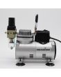 COLOURLOCK Portable Air Compressor Set with Airbrush, Hose, Twin Airbrush Holder & Set of Cleaning Brushes