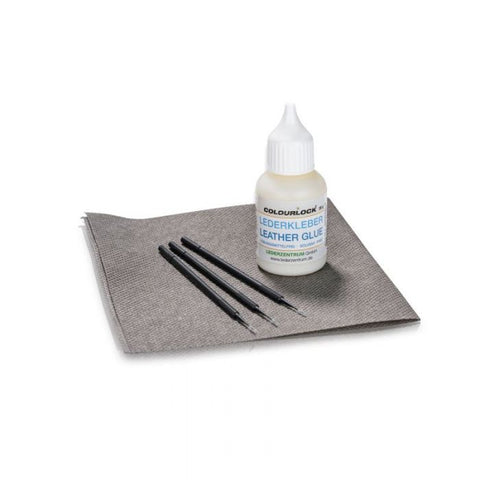 COLOURLOCK Leather Glue Repair Kit with Backlining Cloth and Mini Brushes