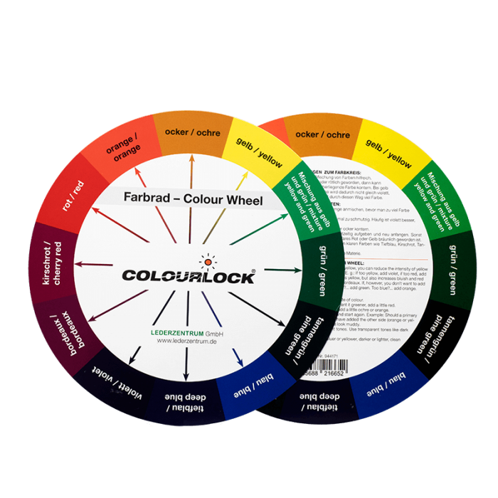COLOURLOCK Colour Wheel & Mixing Instructions