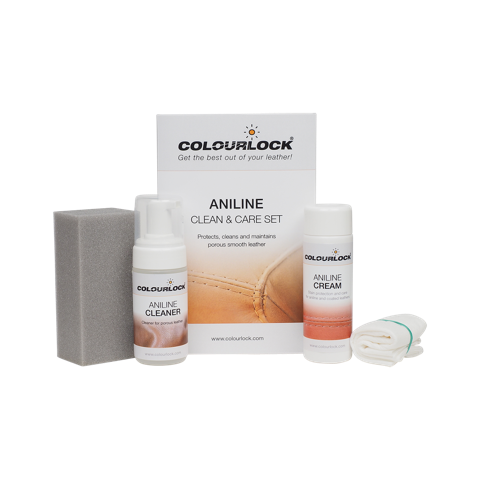 COLOURLOCK Aniline Leather Cleaning and Care Kit - 125ml/150ml