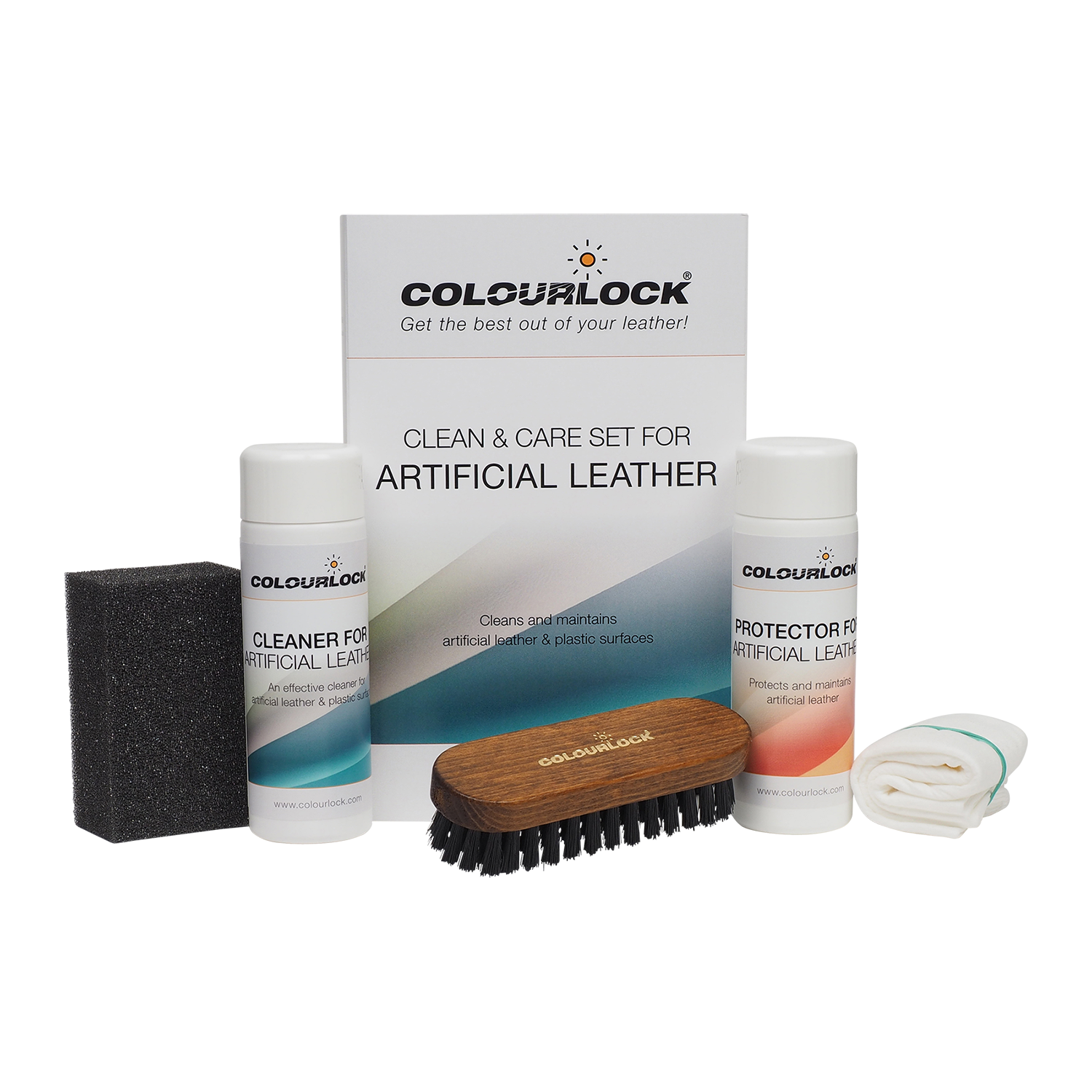 COLOURLOCK Cleaning & Conditioning Kit for Artificial Leather & Vinyl - 125ml/150ml