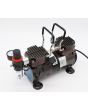 COLOURLOCK Portable Air Compressor Set (Twin Cylinder Pro) with Airbrush, Hose, Twin Airbrush Holder & Set of Cleaning Brushes