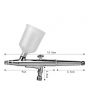 COLOURLOCK Gravity Airbrush Pro - For Spraying Leather Dye & Pigments, Primer, Topcoats, etc
