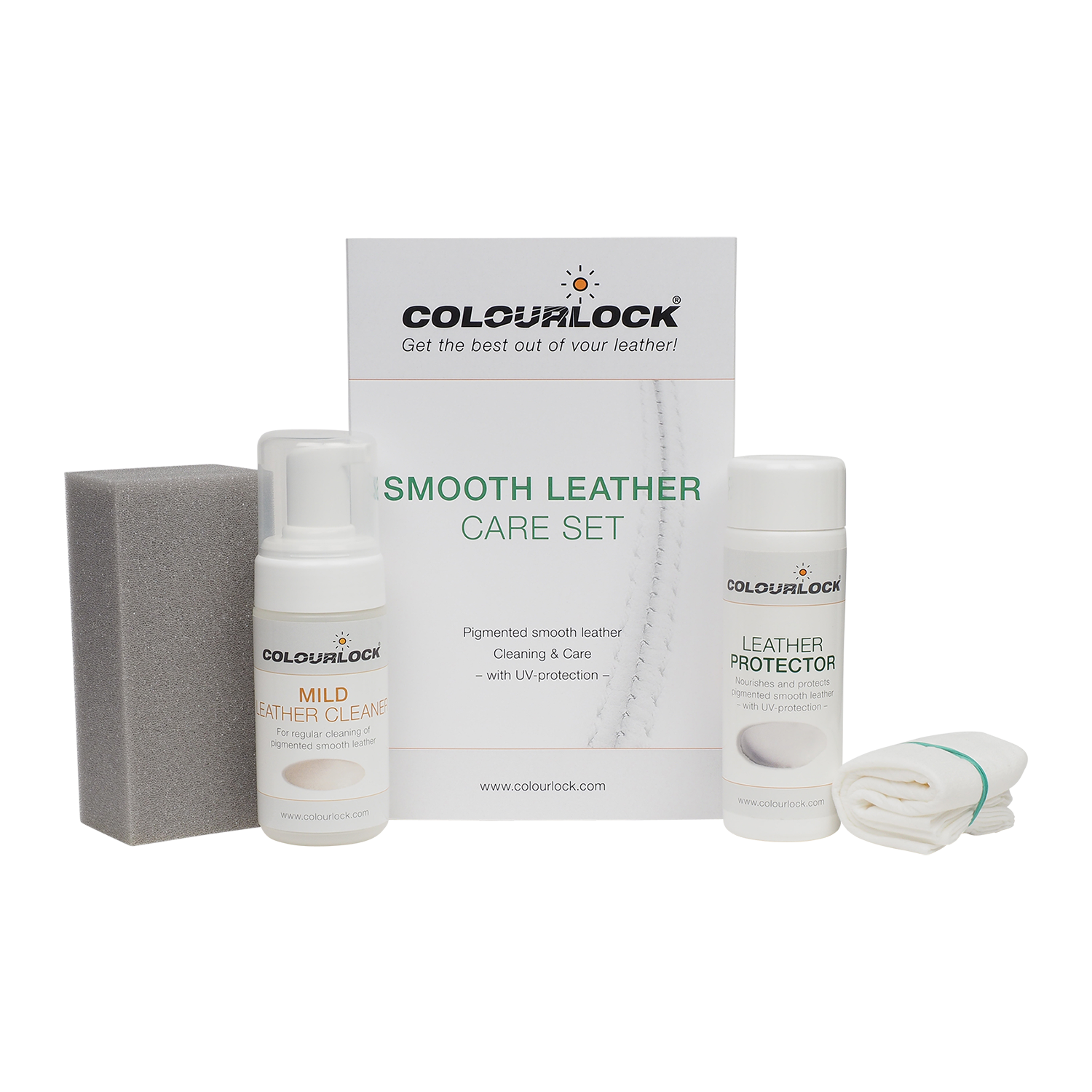 COLOURLOCK Smooth Leather Care Kit - Leather Cleaner 125ml/Leather Protector 150ml