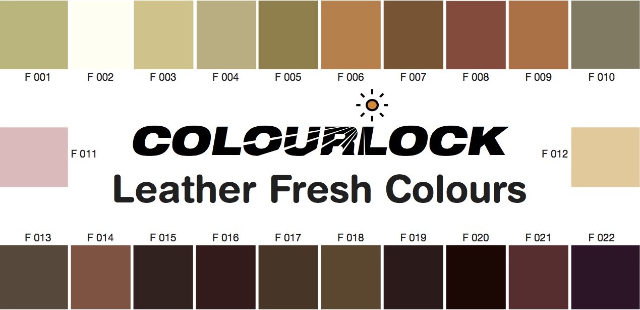 Leather Dye Colour Chart